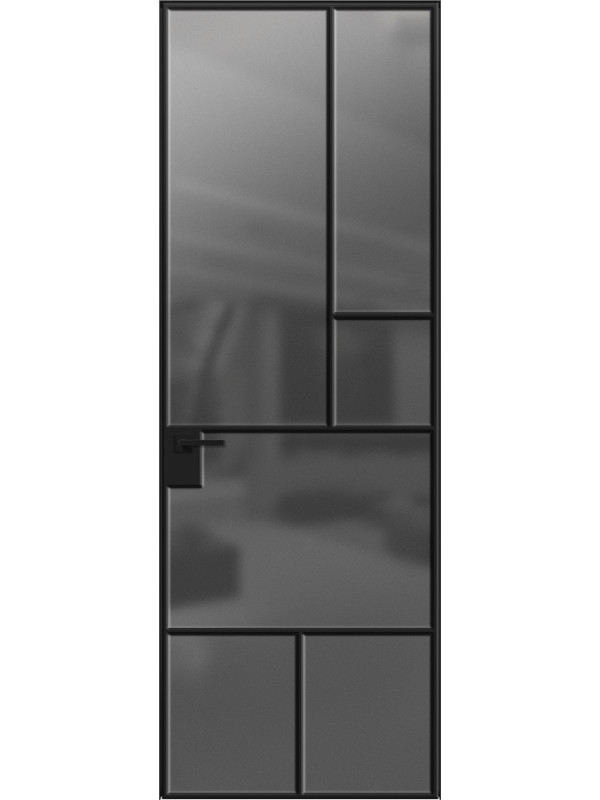 Стеклянная дверь алюминий AL 40x2000 LOFT 8